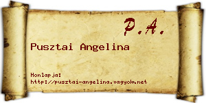 Pusztai Angelina névjegykártya